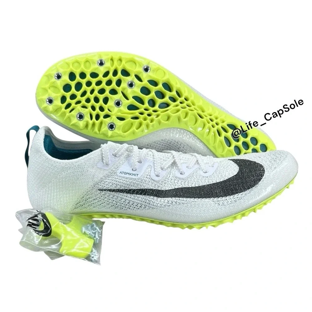 Size‎ 6.5 Nike Zoom Superfly Elite 2 Men's Flyknit White Green Spikes FZ9662-100